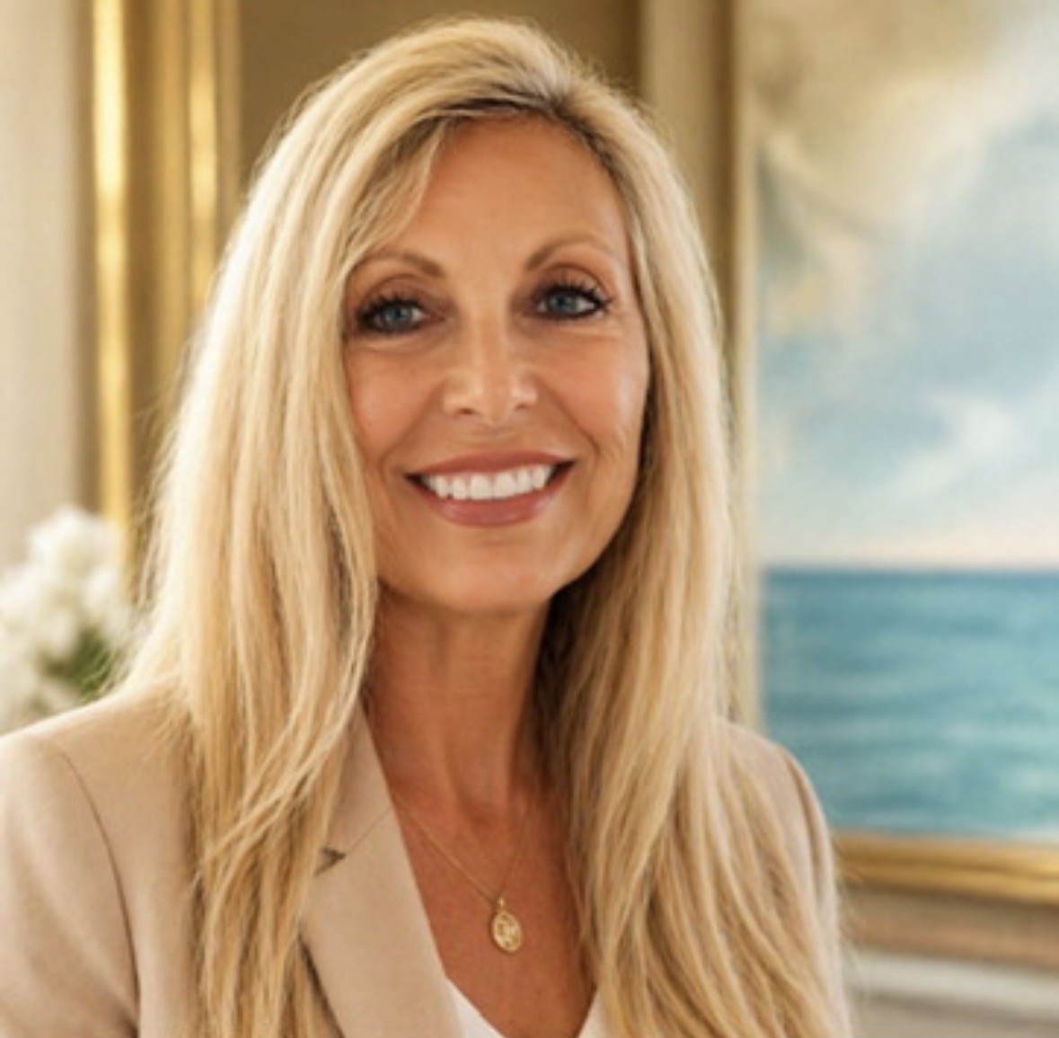 Michelle Sims, LCSW-R, smiling in warm natural light